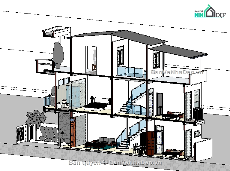 nhà phố 4.5x20m,nhà phố 3 tầng đẹp,nhà phố đẹp,nhà phố hiện đại,nhà phố xanh