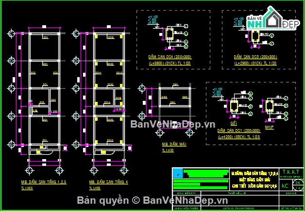 Bản vẽ nhà phố đẹp,Bản vẽ nhà phố 4 tầng đẹp,Bản vẽ nhà phố hiện đại kích thước 4x15