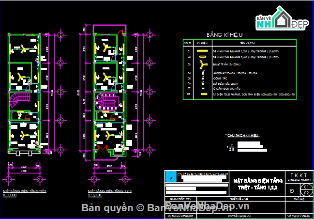 Bản vẽ nhà phố đẹp,Bản vẽ nhà phố 4 tầng đẹp,Bản vẽ nhà phố hiện đại kích thước 4x15