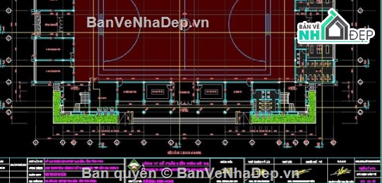 Nhà thi đấu đa năng,nhà thi đấu,cad nhà thi đấu,nhà thi đấu file cad