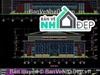 Nhà thi đấu đa năng,nhà thi đấu,cad nhà thi đấu,nhà thi đấu file cad