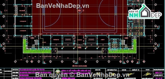 Nhà thi đấu đa năng,nhà thi đấu,cad nhà thi đấu,nhà thi đấu file cad