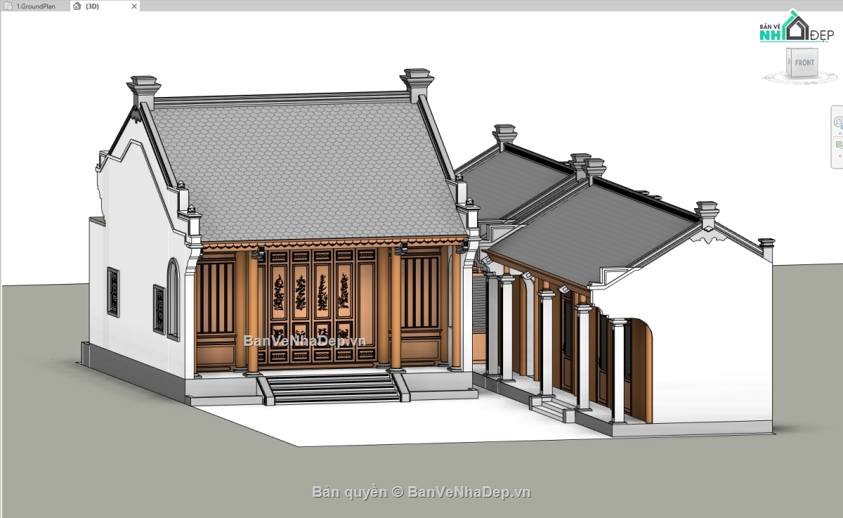 Nhà thờ đình chùa miếu Revit,chùa miếu Revit,Nhà thờ đình chùa