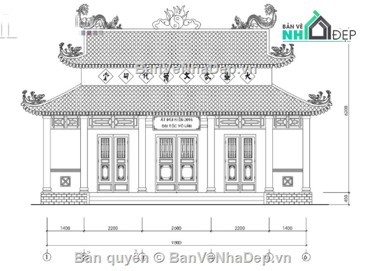Nhà thờ họ,cad nhà thờ họ,file cad nhà thờ họ,nhà thờ họ file cad