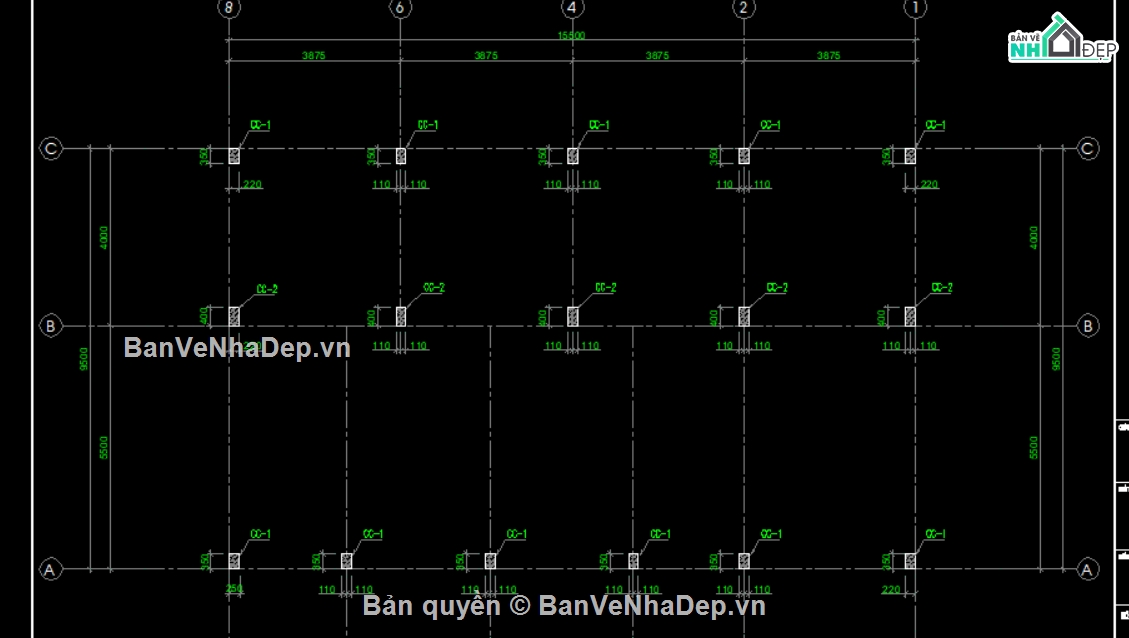 kiến trúc 3 tầng,nhà 3 tầng,thiết kế nhà trọ,thiết kế nhà trọ có gác lửng,bản vẽ nhà trọ
