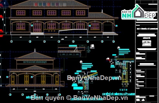 file cad nhà văn hóa,nhà văn hóa file cad,Nhà văn hóa Autocad