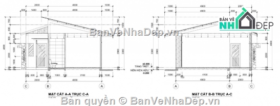 nhà vườn 1 tầng,cad nhà vườn 1 tầng,file cad nhà vườn 1 tầng