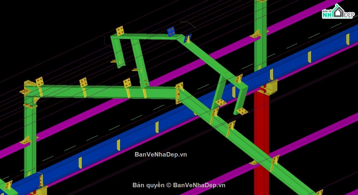 tekla,nhà xưởng,kết cấu nhà xưởng