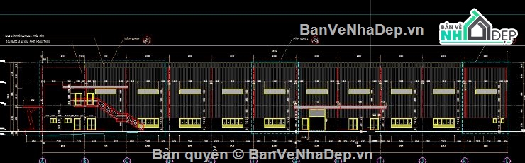 nhà xưởng 2 tầng,file cad nhà xưởng,nhà xưởng 2 tầng file cad