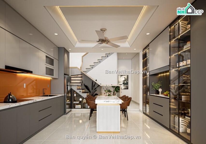 sketchup nội thất,nội thất nhà hiện đại,sketchup nội thất hiện đại