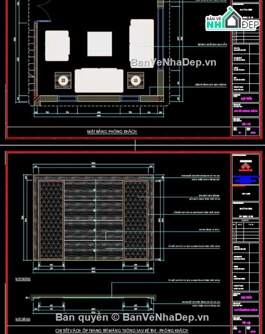 Nội thất,cad nội thất biệt thự,nội thất biệt thự cad