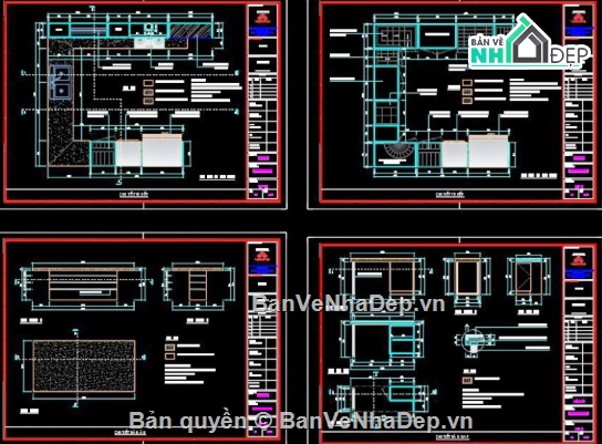 Nội thất,cad nội thất biệt thự,nội thất biệt thự cad