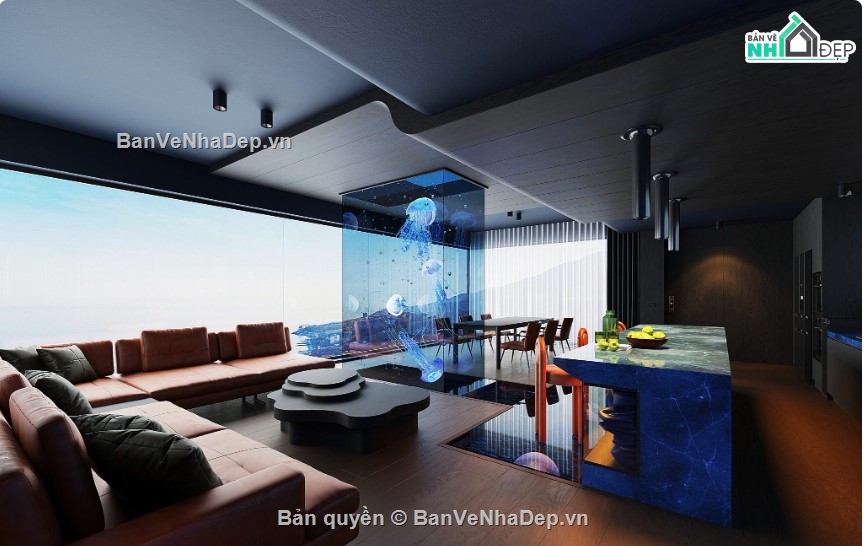 phòng khách đẹp,phòng bếp sketchup,sketchup phòng khách,khách bếp đẹp