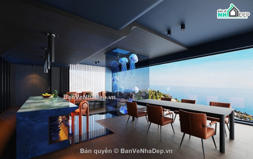 phòng khách đẹp,phòng bếp sketchup,sketchup phòng khách,khách bếp đẹp