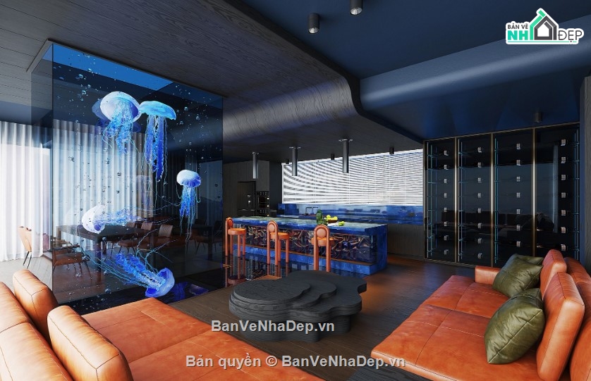 phòng khách đẹp,phòng bếp sketchup,sketchup phòng khách,khách bếp đẹp