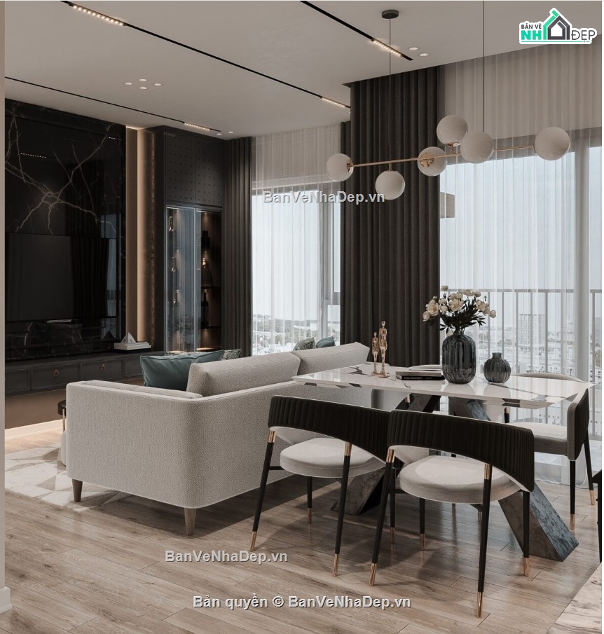 phòng ngủ sketchup,sketchup phòng khách,file sketchup phòng khách