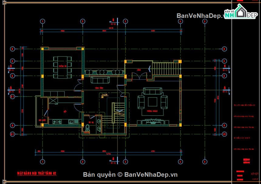 phương án biệt thự 3 tầng,biệt thự 9x16m,thiết kế biệt thự 9x16,mẫu biệt thự 3 tầng,Phương án biệt thự 3 tầng 9x16m