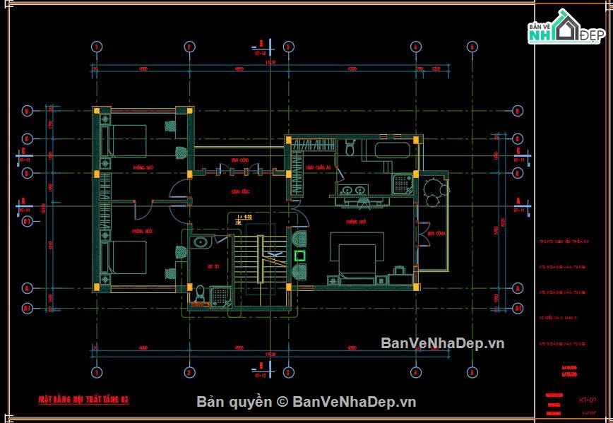 phương án biệt thự 3 tầng,biệt thự 9x16m,thiết kế biệt thự 9x16,mẫu biệt thự 3 tầng,Phương án biệt thự 3 tầng 9x16m