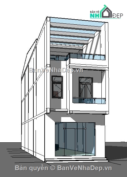 nhà phố 3 tầng,nhà 3 tầng,nhà kích thước 5 x 20m