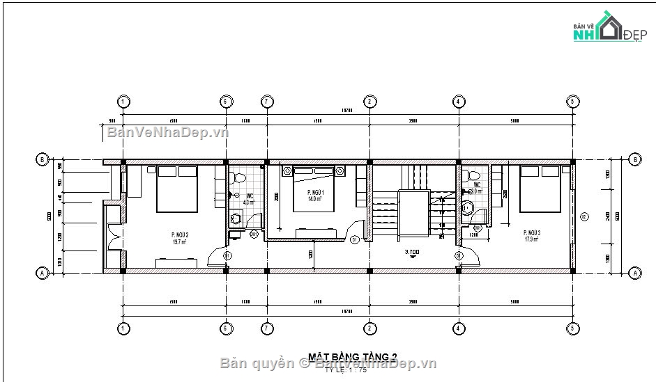 nhà phố 3 tầng,nhà 3 tầng,nhà kích thước 5 x 20m