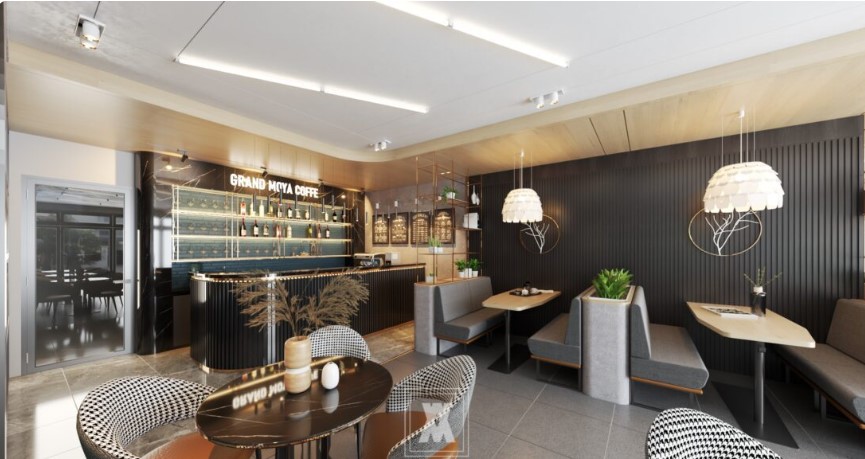 sketchup quán cafe,quán cafe sketchup,file sketchup quán cafe