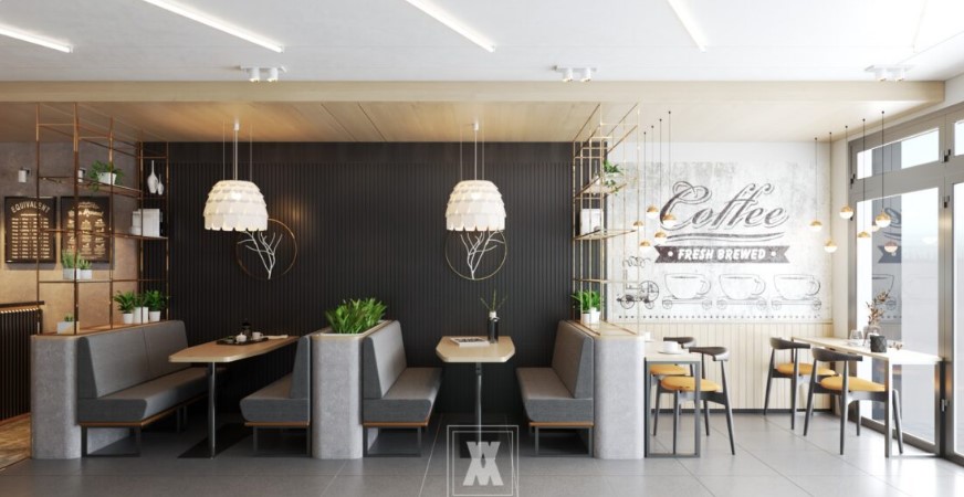 sketchup quán cafe,quán cafe sketchup,file sketchup quán cafe