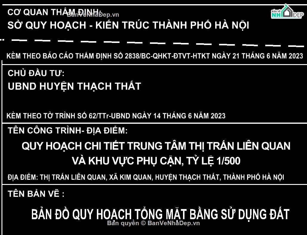 Quy hoạch chung thị trấn,Quy hoạch chi tiết,quy hoạch chung