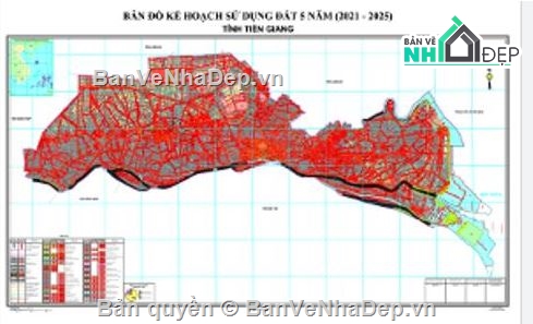 sử dụng đất,sử dụng đất chợ gạo tiền giang,File cad quy hoạch sử dụng đất