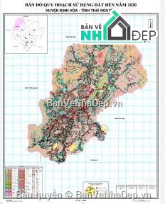 Quy Hoạch Chung,Huyện Định Hoá,Thái Nguyên,quy Hoạch Sử Dụng Đất Đến Năm 2030