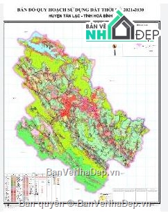Quy Hoạch Chung,Quy hoạch sử dụng đất đến năm 2030,Huyện Tân Lạc,Hoà Bình