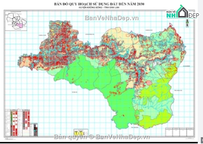 Quy hoạch sử dụng đất 2030,sử dụng đất Krong Bông,Krong Bông tỉnh ĐẮK NÔNG