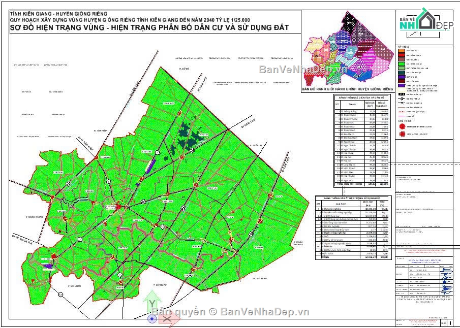 Quy hoạch huyện Giồng Riềng,quy hoạch hiện trạng,quy hoạch sử dụng đất