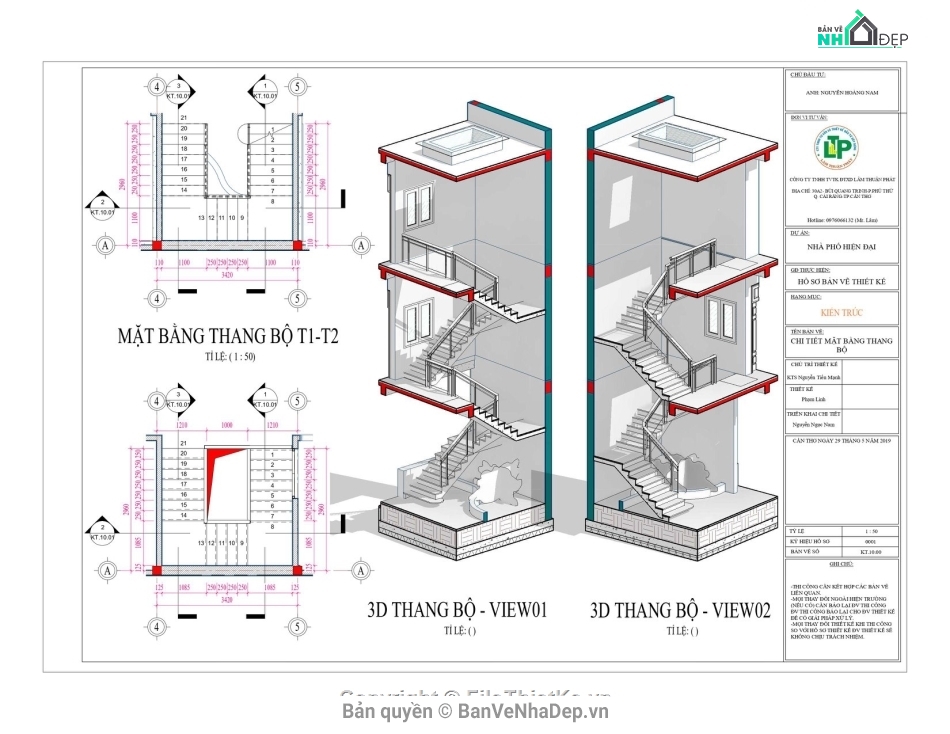 Thiết kế nhà phố 3 tầng,File revit nhà phố 3 tầng,Revit nhà phố 3 tầng,Revit 2019 Bản vẽ Nhà phố,revit nhà phố 3 tầng