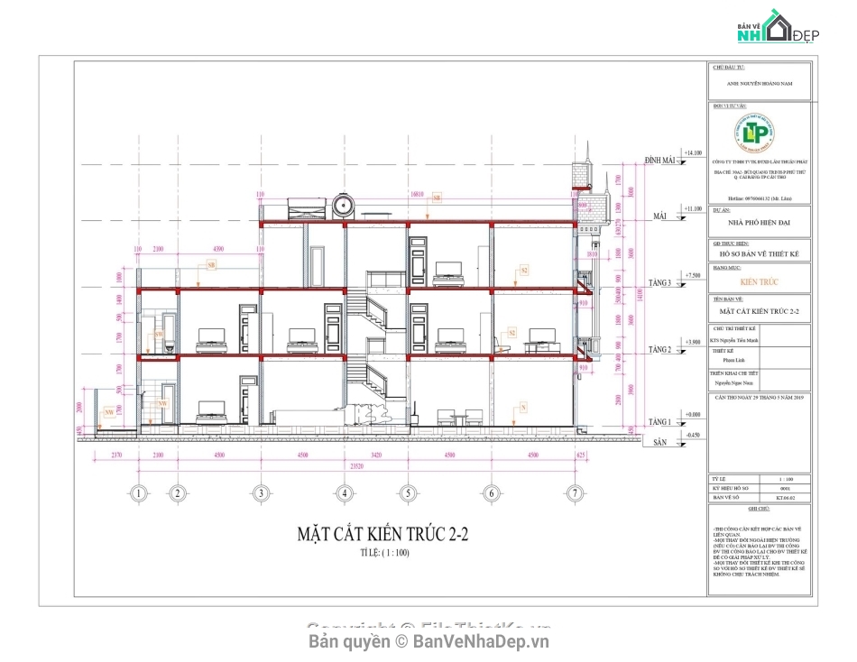 Thiết kế nhà phố 3 tầng,File revit nhà phố 3 tầng,Revit nhà phố 3 tầng,Revit 2019 Bản vẽ Nhà phố,revit nhà phố 3 tầng