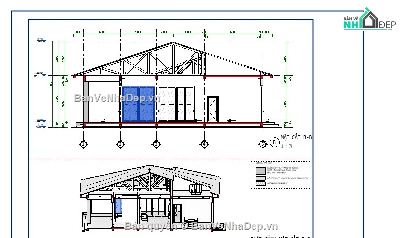 nhà cấp 4,revit nhà cấp 4,file revit nhà cấp 4