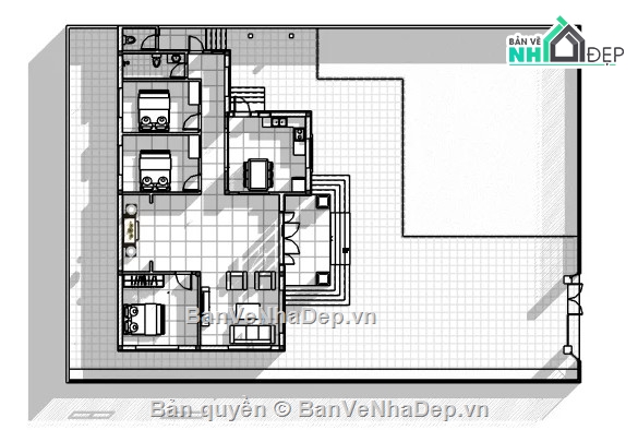 revit nhà cấp 4,nhà cấp 4 file revit,nhà cấp 4