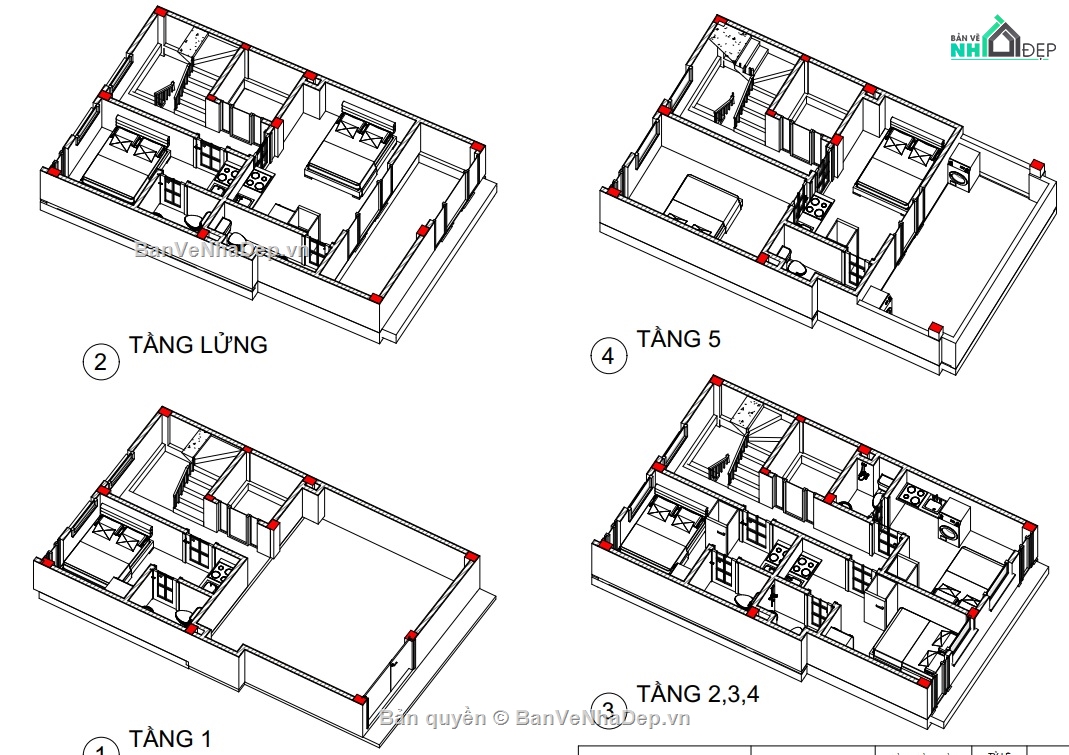 Chung cư mini,chung cư 7 tầng,revit chung cư mini
