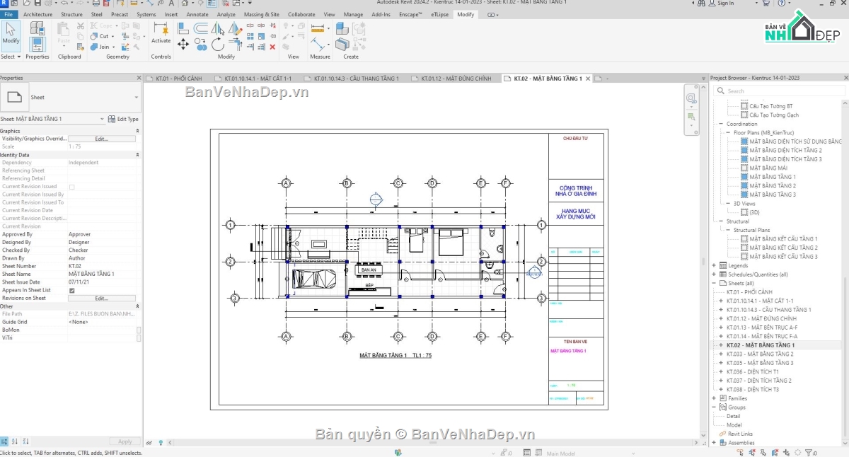 Nhà phố,Nhà phố hiện đại,revit nhà phố