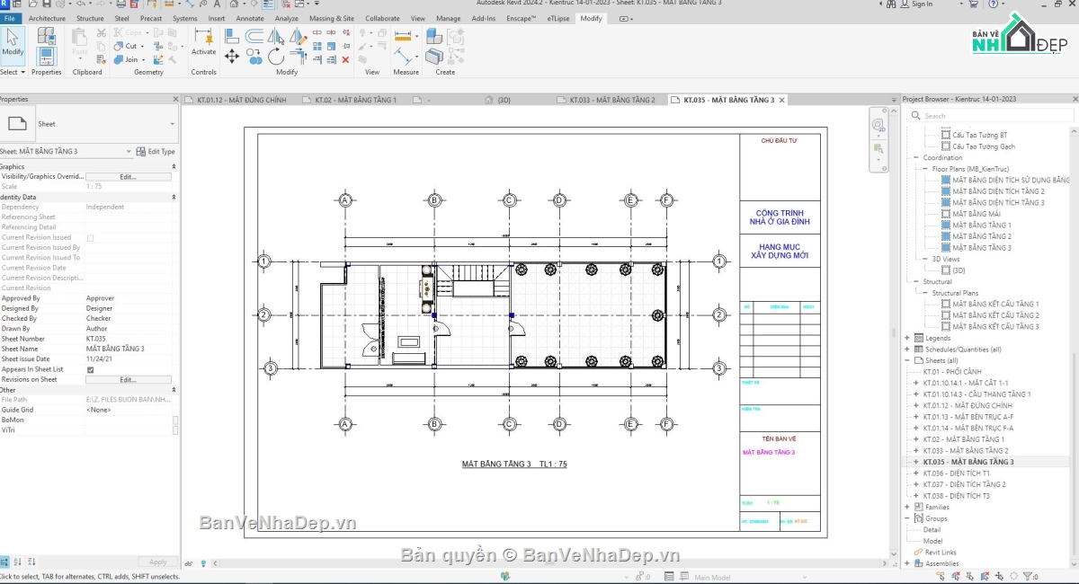 Nhà phố,Nhà phố hiện đại,revit nhà phố