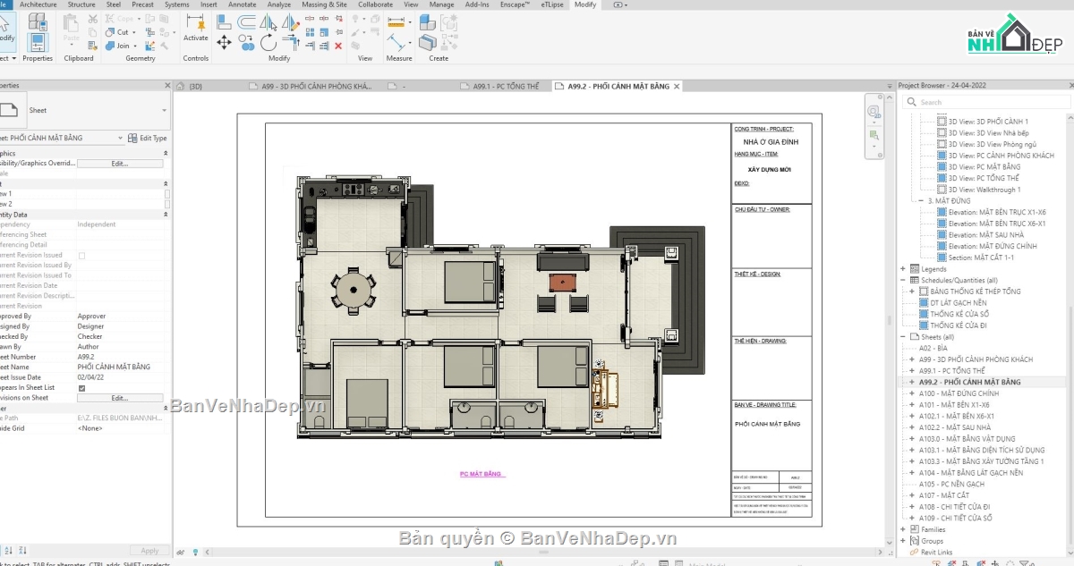 nhà cấp 4,nhà cấp 4 đẹp,mẫu nhà cấp 4,nhà cấp 4 revit