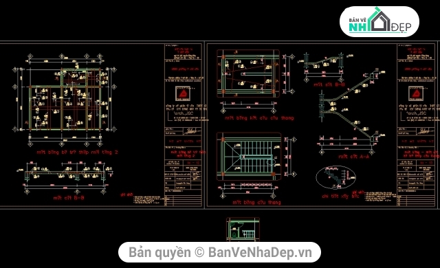 bản vẽ mẫu nhà lệch tầng,mẫu nhà văn hóa 8x9.4m,nhà kích thước 6x12.4m,nhà kích thước 3.5x11m,bản vẽ nhà 3.7x8m