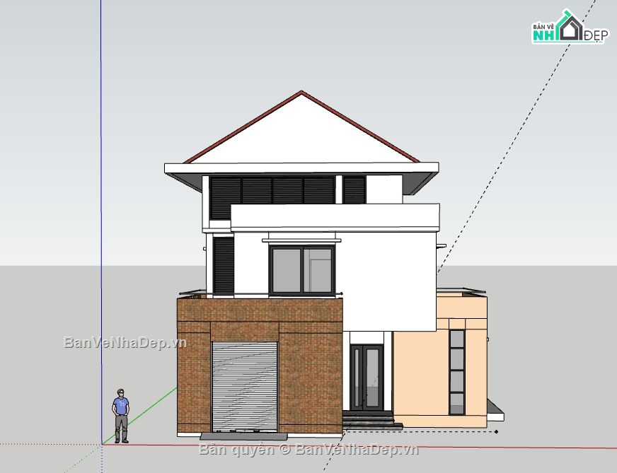 Biệt thự 2 tầng,Model su biệt thự 2 tầng,file su biệt thự 2 tầng