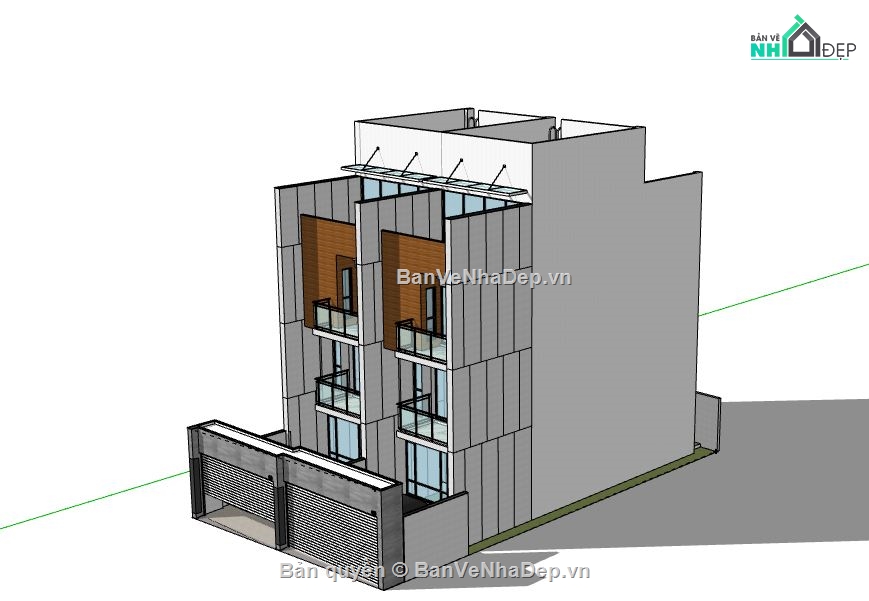 Biệt thự 3 tầng,model su biệt thự 3 tầng,file su biệt thự 3 tầng