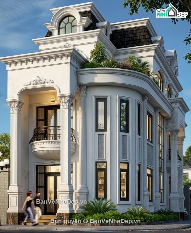 biệt thự 3 tầng,biệt thự 3 tầng đẹp,sketchup biệt thự 3 tầng,biệt thự 3 tầng sketchup