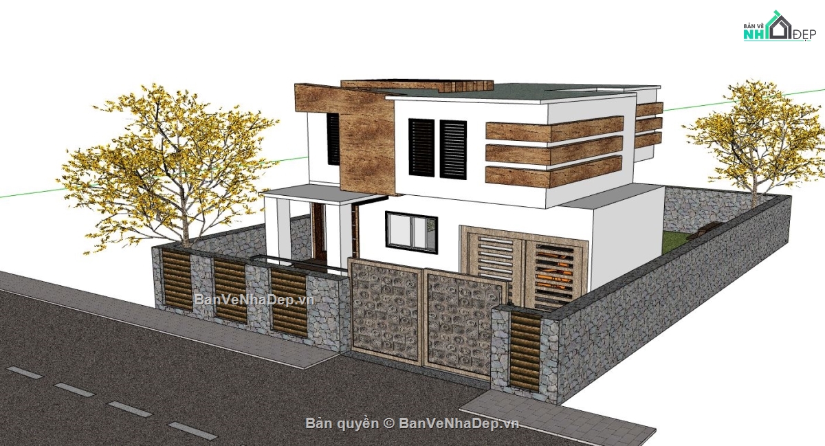 mẫu nhà phố 2 tầng,model su nhà phố 2 tầng,thiết kế nhà phố 2 tầng