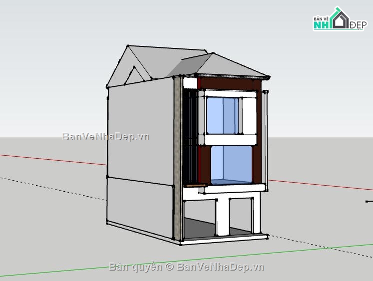 Nhà phố 3 tầng,Nhà phố,file su nhà phố 3 tầng