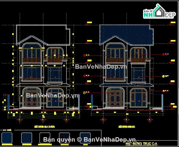 Sketchup biệt thự tân cổ,Sketchup biệt thự hiện đại,biệt thự tân cổ