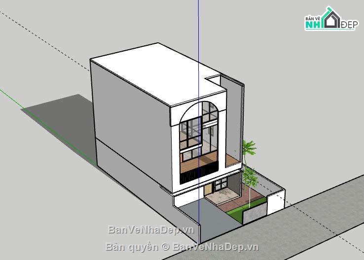 Nhà phố 3 tầng,Model su nhà phố 3 tầng,file su nhà phố 3 tầng