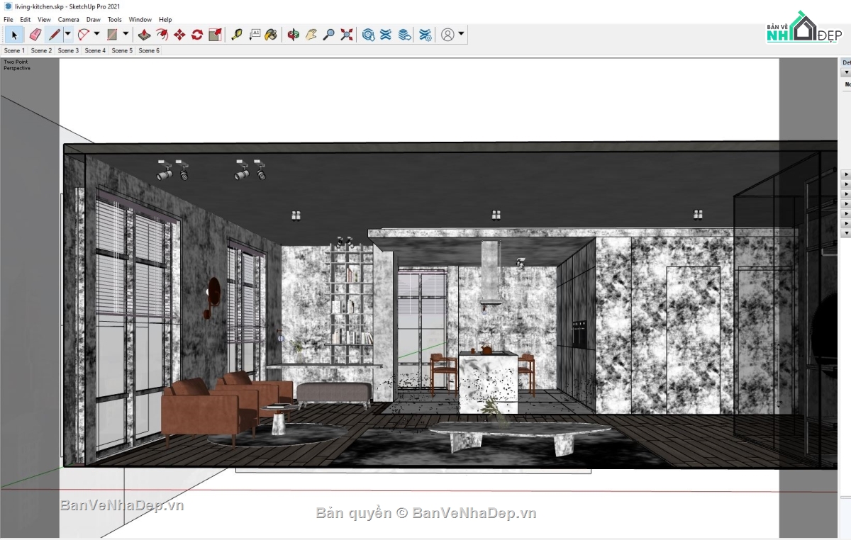 nội thất phòng khách,phòng khách sang trọng,Sketchup nội thất phòng trọ,file sketchup nội thất phòng khách,nội thất phòng khách sketchup