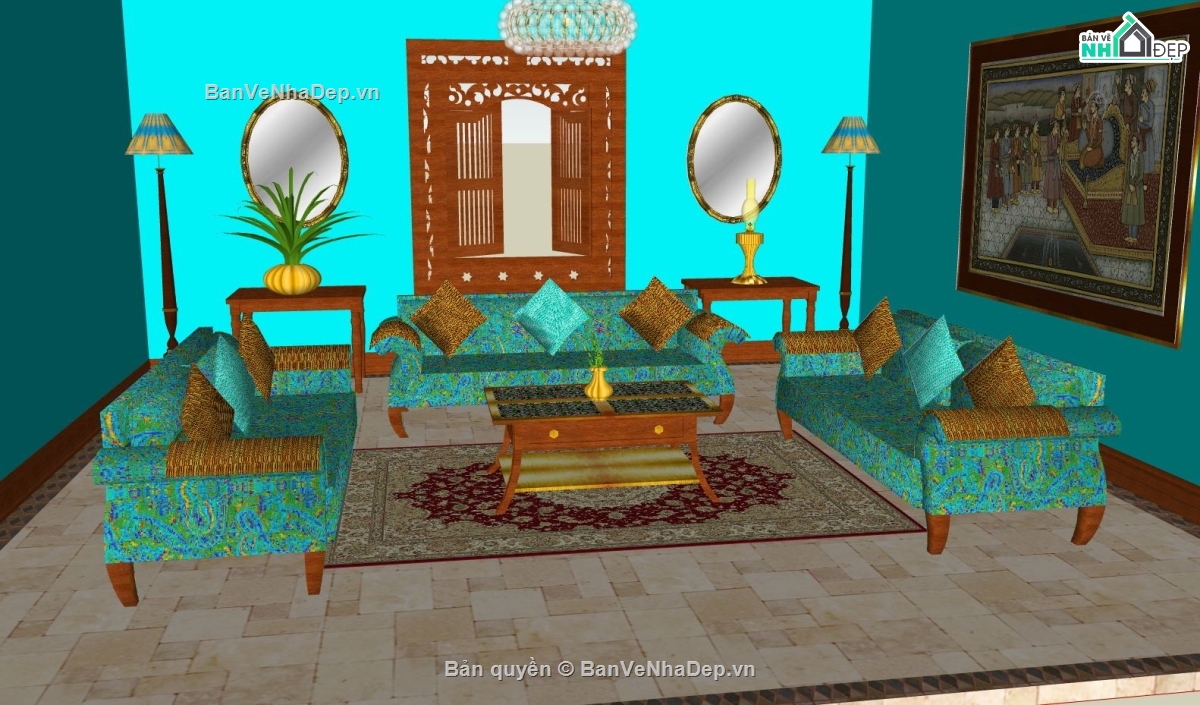 nội thất phòng khách,nội thất phòn khách,dựng 3dsu nội thất phòng khách